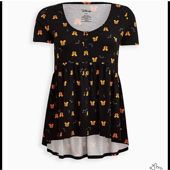 Disney Halloween Plus Size Torrid Mickey Top - Picture 1 of 4
